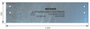 PLAQUE DE PROTECTION PPR ELEC ACIER 25*100 + BOULON 6880090 *