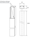 GOULOTTE API 40X60X1500 6910154