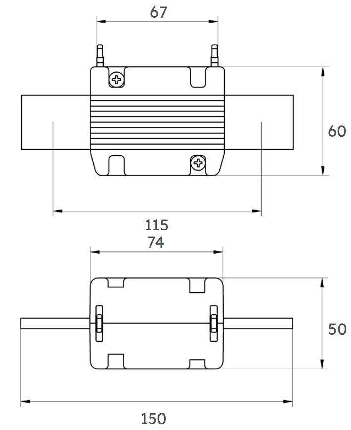 CARTOUCHE FUSIBLE T2 200A E115MM 6943009 *