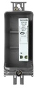 BOITIER FACADE COBOX-1FN-N 037997  + 1 PORTE FUSIBLE NOIR
