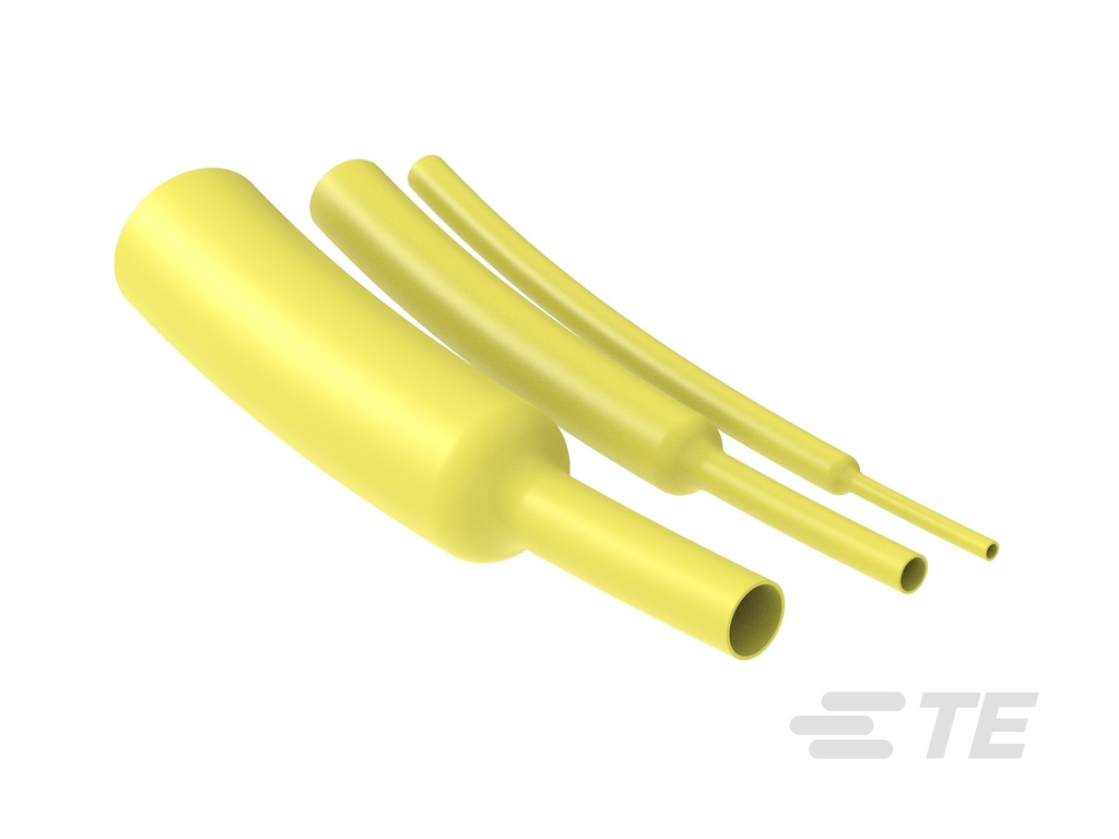 GAINE THERMORETRACTABLE PAROI MINCE CGPT 12.7/6.4 JAUNE 1M